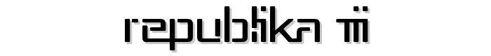 Republika III font